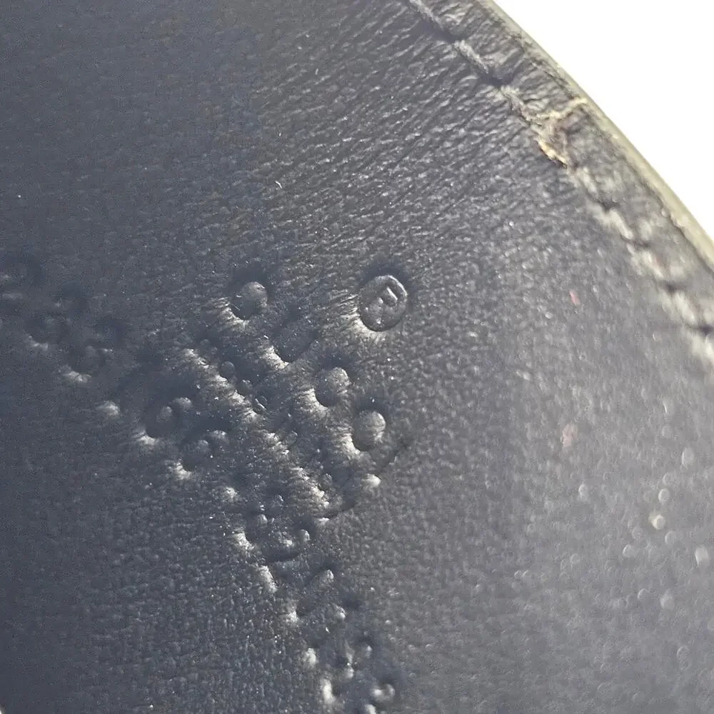 Gucci Guccissima GG Leather Card Holder Wallet Black - Preowned